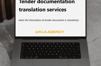 Tender documentation translation services